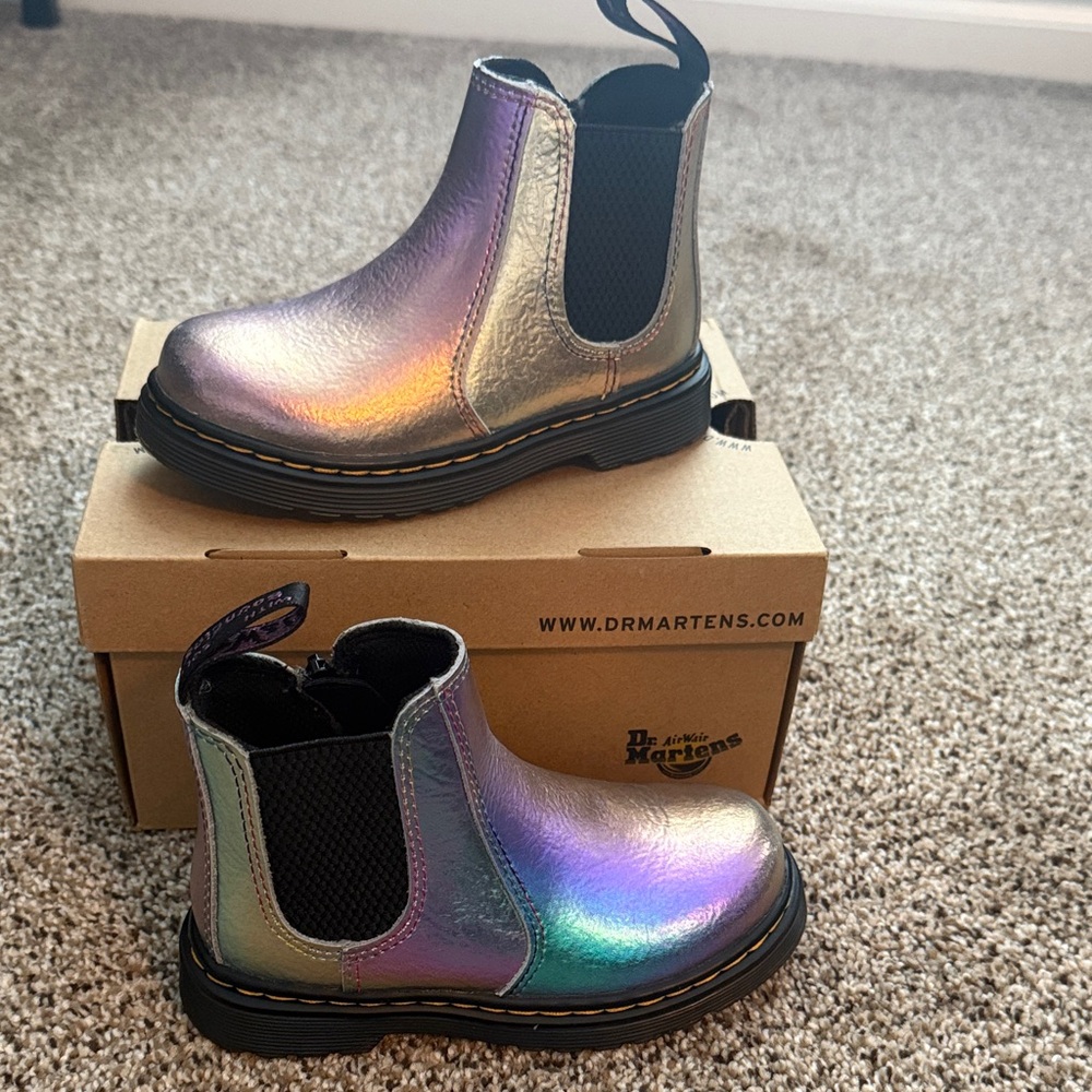 Dr. Martens Multicolor Shimmer Chelsea Boots